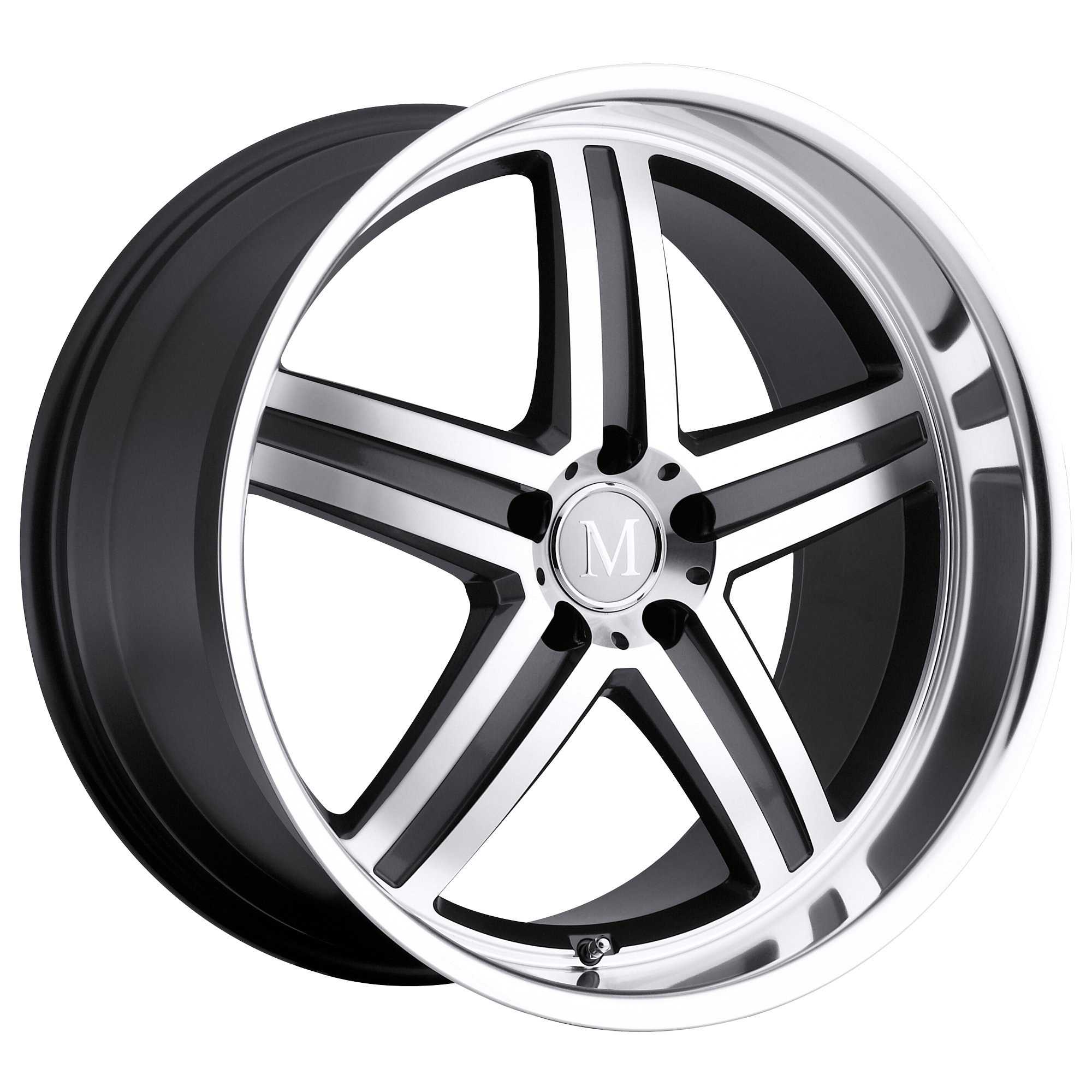 Mandrus 20"x9" Non-Chrome Gunmetal with Mirror Cut Face and Lip Custom Wheel ARSWCW2090MAH395112B66
