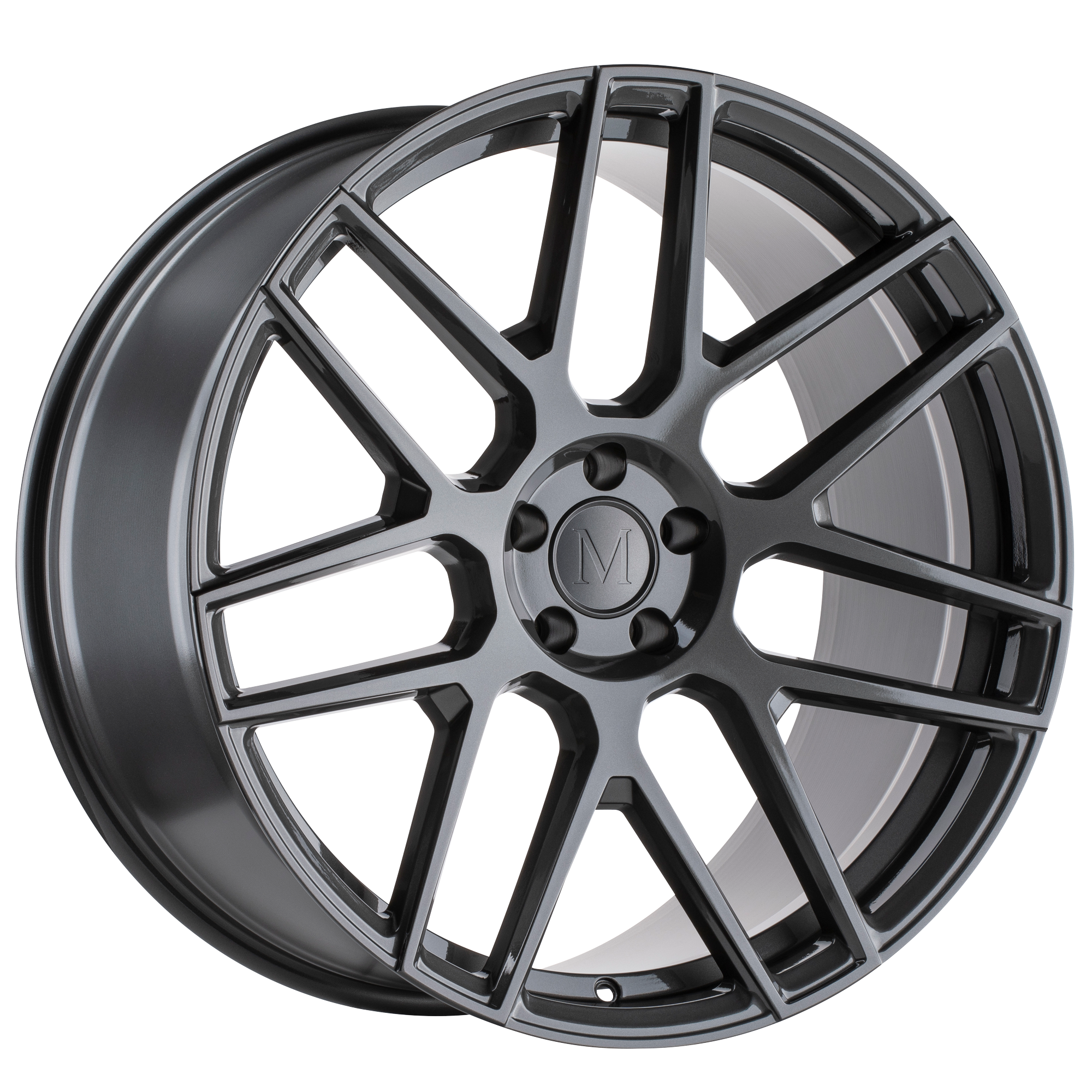 Mandrus 22"x10" Non-Chrome Gloss Gunmetal RF Custom Wheel ARSWCW2210MGL205112G66