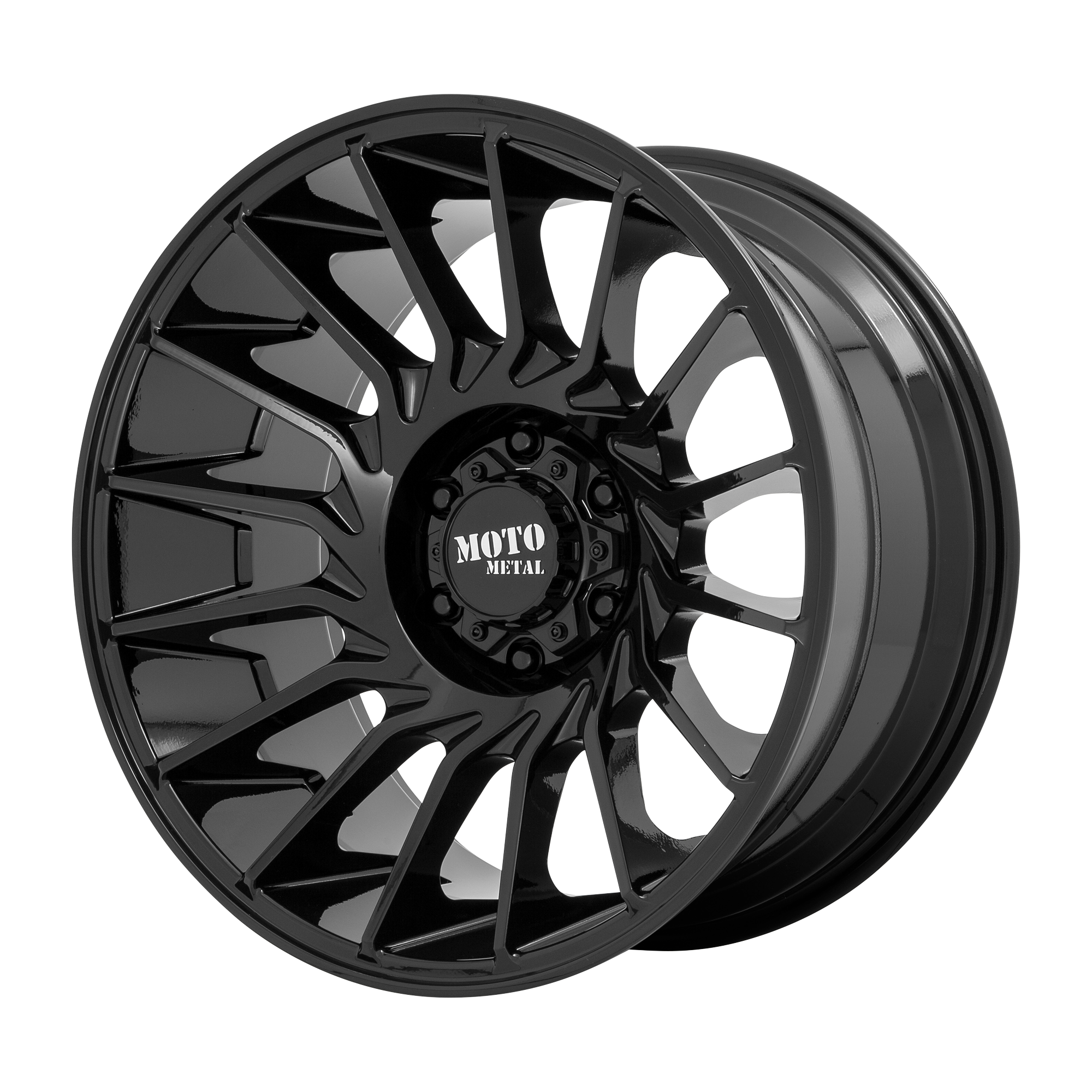 Moto Metal 22"x12" Non-Chrome Gloss Black Custom Wheel ARSWCWMO80722263344N