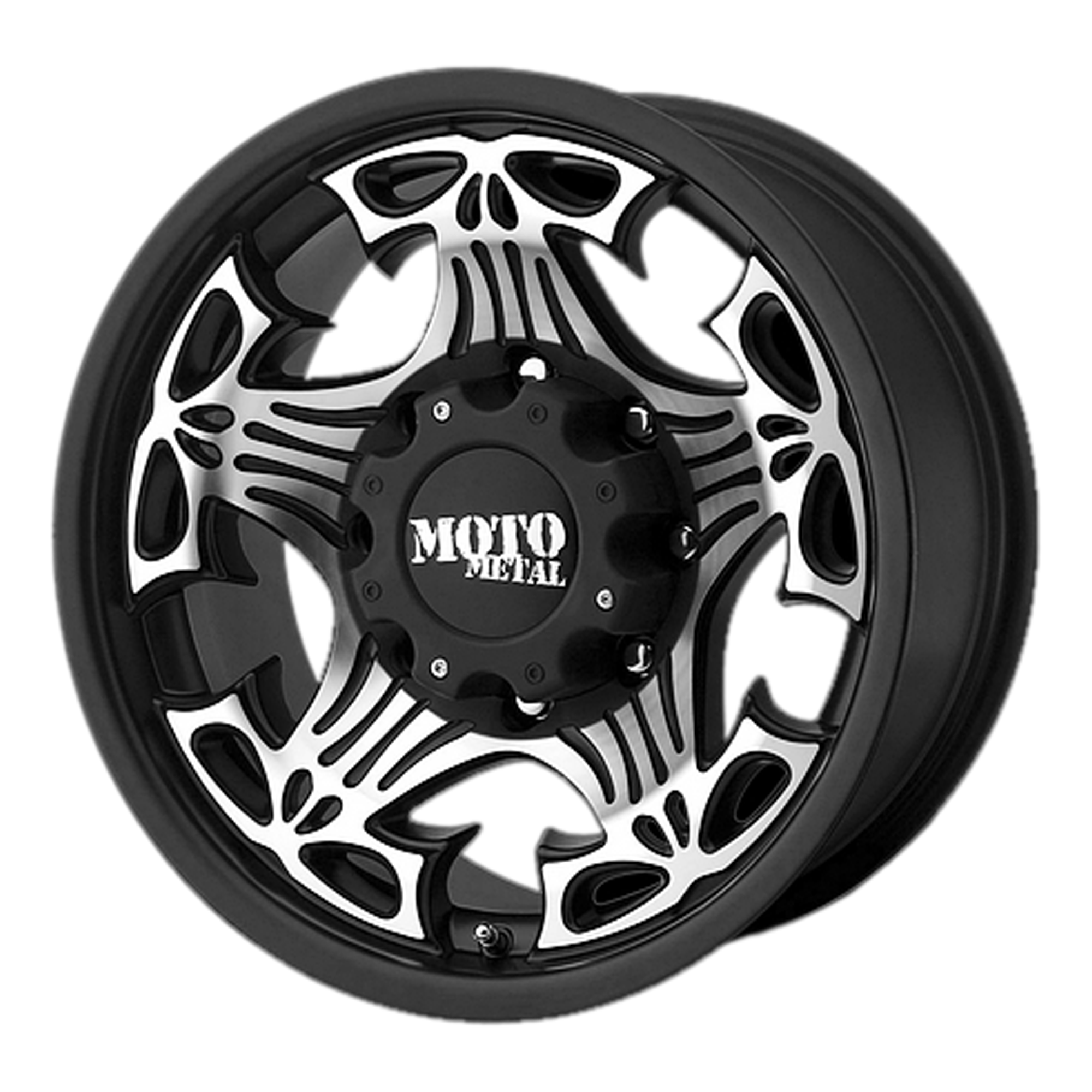 Moto Metal 18"x9" Non-Chrome Gloss Black With Machined Face Custom Wheel ARSWCWMO90989080318