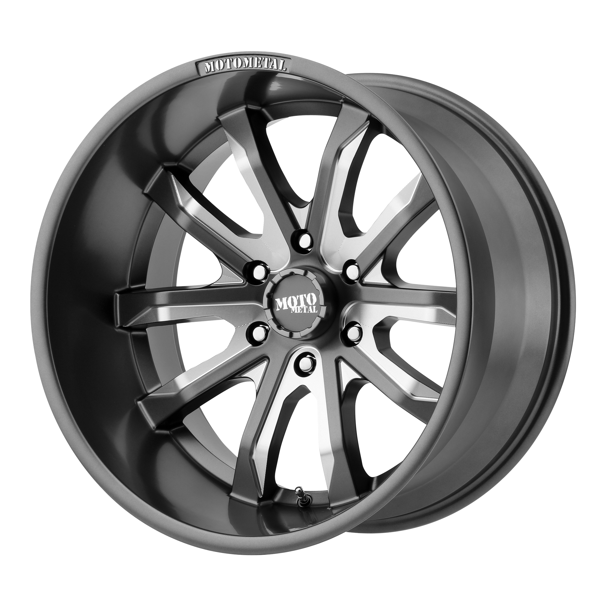 Moto Metal 18"x9" Non-Chrome Satin Gray Milled Custom Wheel ARSWCWMO98389064418