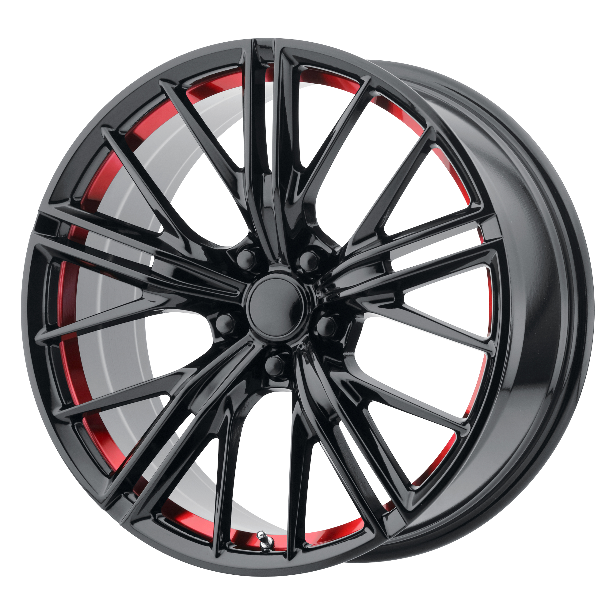 Performance Replicas 20"x9" Non-Chrome Gloss Black Red Machined Custom Wheel ARSWCW194RS291230