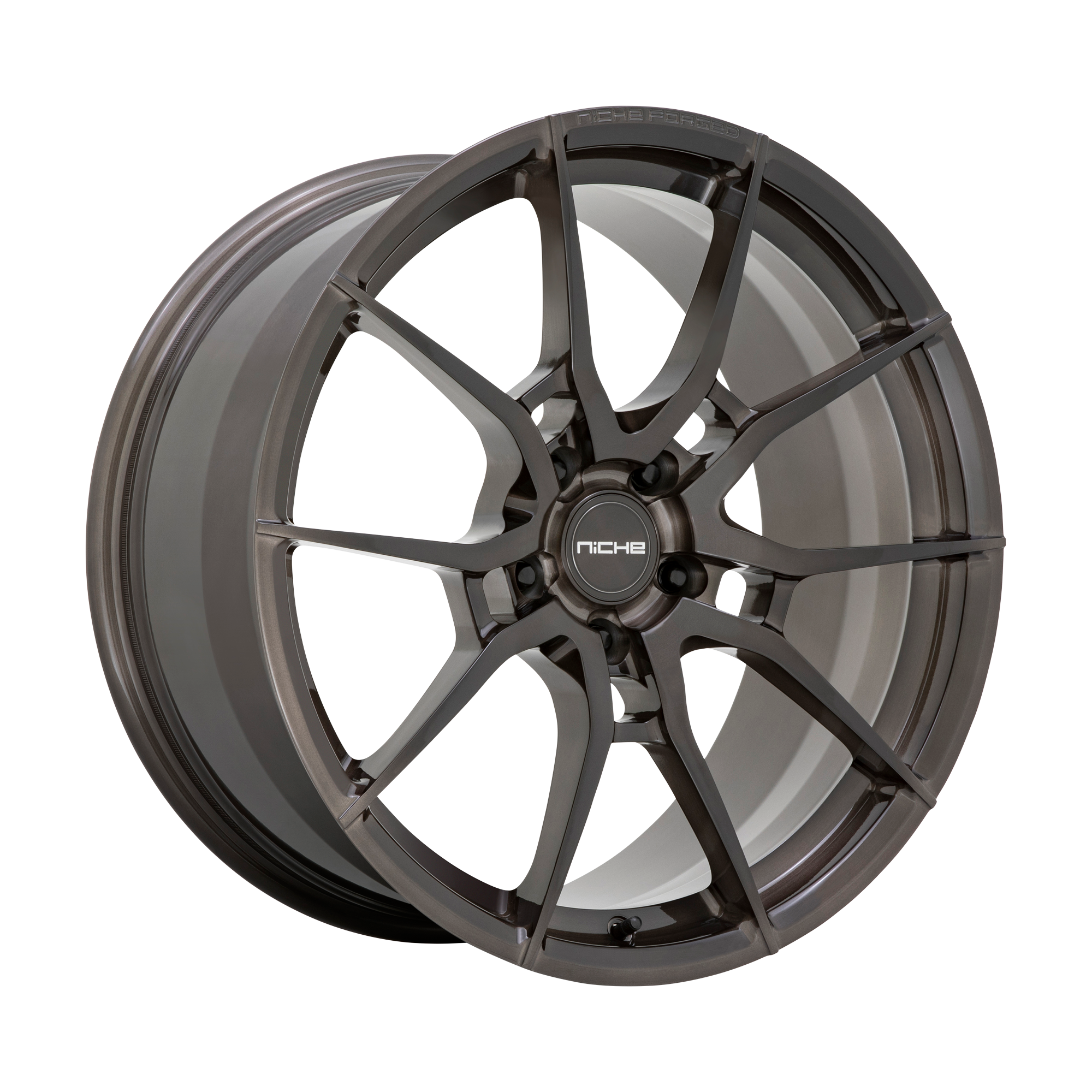 Niche 20"x11" Non-Chrome Brushed Candy Smoke Custom Wheel ARSWCWT11120111345