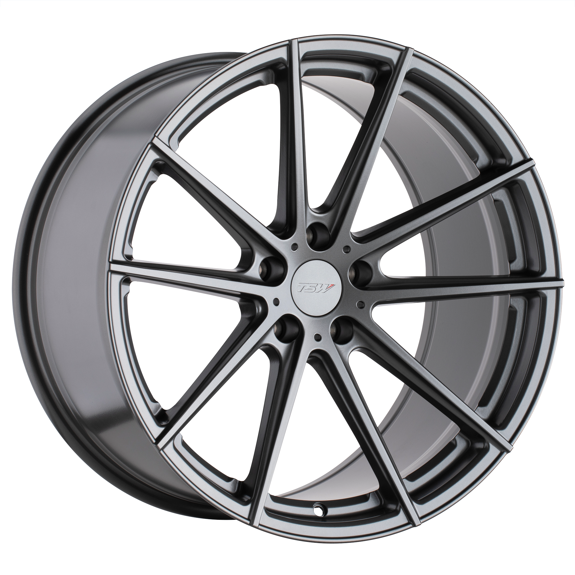 TSW 18"x10.5" Non-Chrome Gloss Gunmetal Custom Wheel ARSWCW1805BAT275120G76
