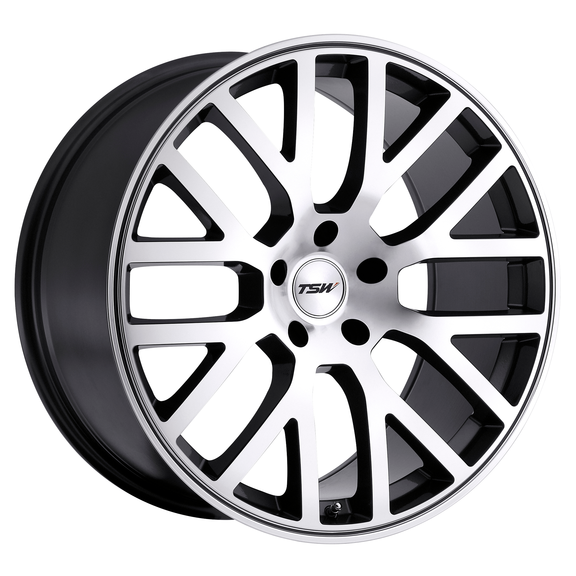 TSW 18"x8" Non-Chrome Gunmetal with Mirror Cut Face Custom Wheel ARSWCW1880DON325100B72