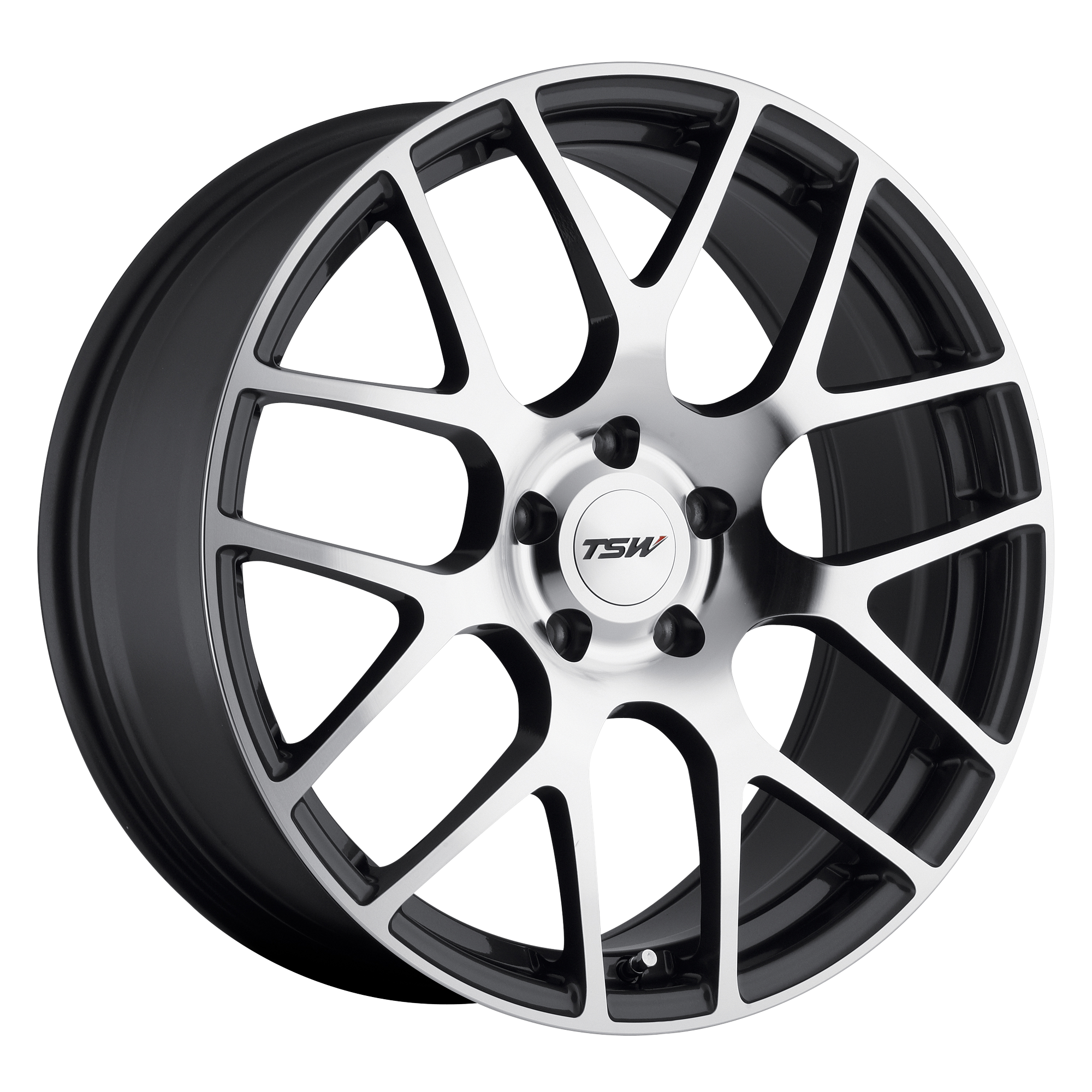 TSW 18"x8" Non-Chrome Gunmetal with Mirror Cut Face Custom Wheel ARSWCW1880NUR355120S76
