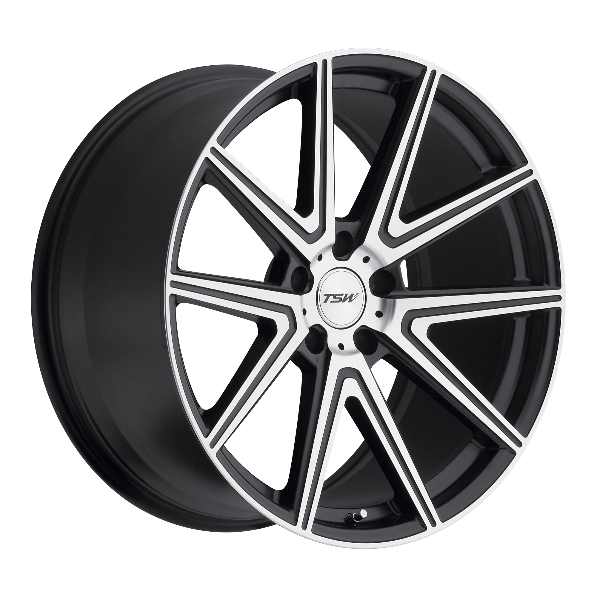 TSW 17"x8" Non-Chrome Gunmetal with Mirror Cut Face Custom Wheel ARSWCW1780RUG405114G76