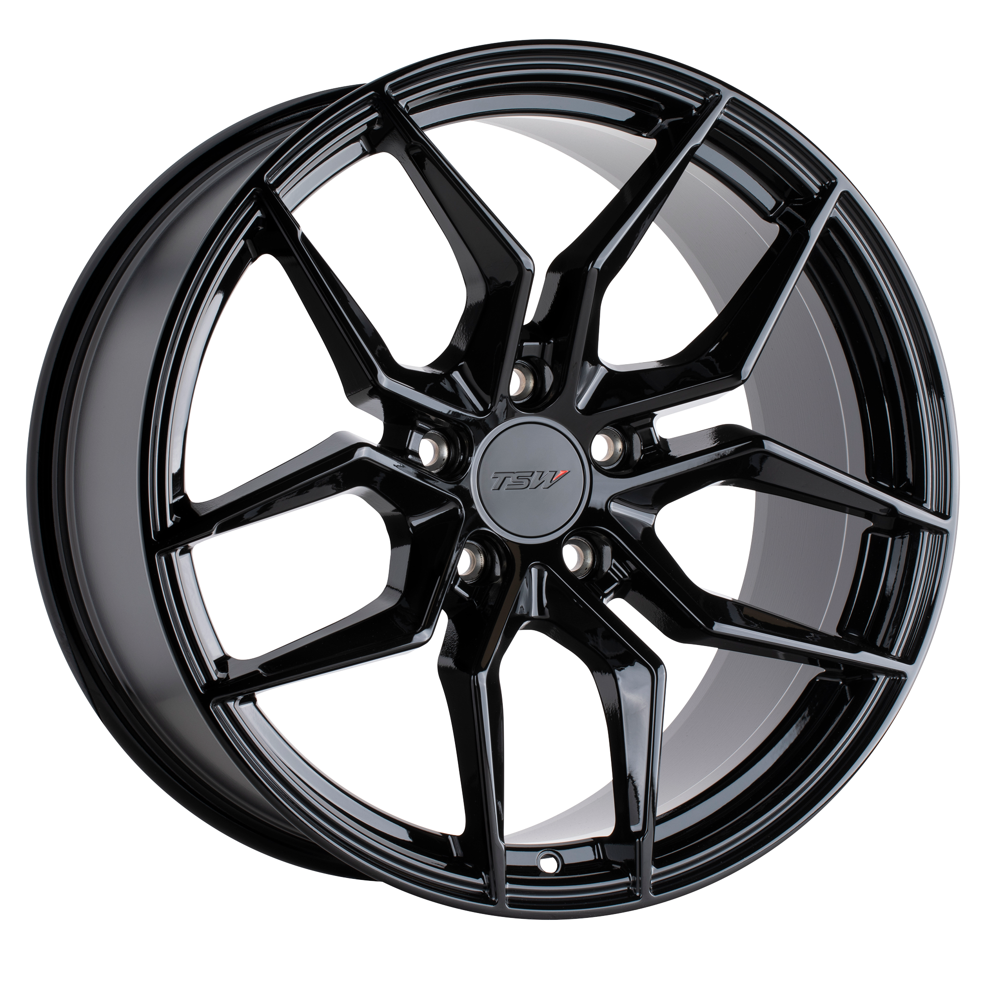 TSW 18"x8.5" Non-Chrome Gloss Black Custom Wheel ARSWCW1885SVN205114B76