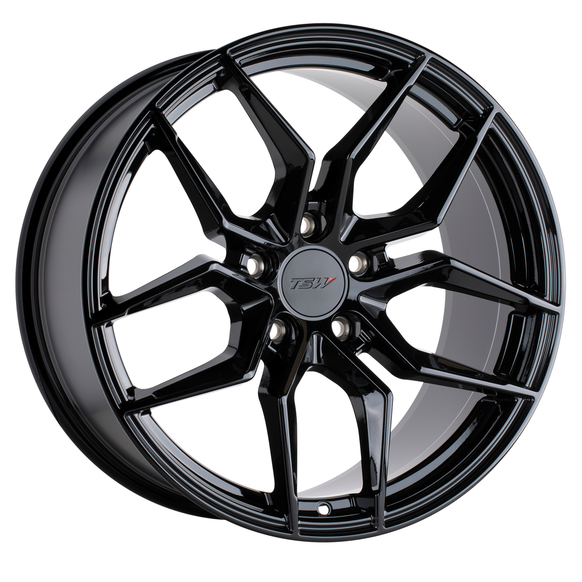 TSW 18"x8.5" Non-Chrome Gloss Black Custom Wheel ARSWCW1885SVN305114B76