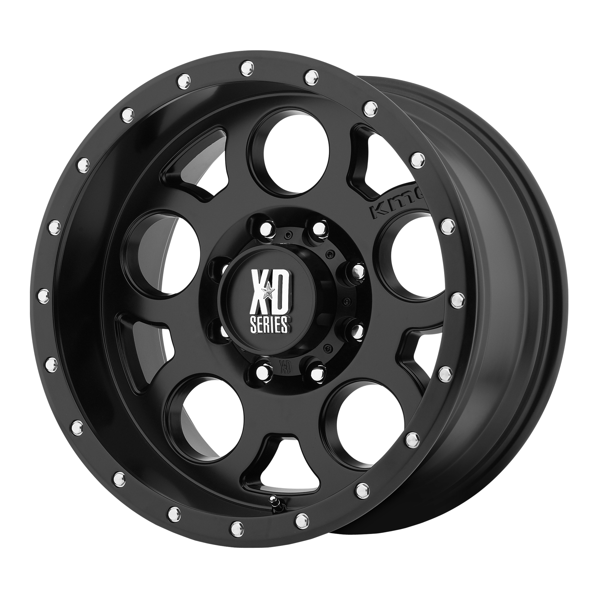 XD 20"x10" Non-Chrome Satin Black With Reinforcing Ring Custom Wheel ARSWCWXD12621068724N