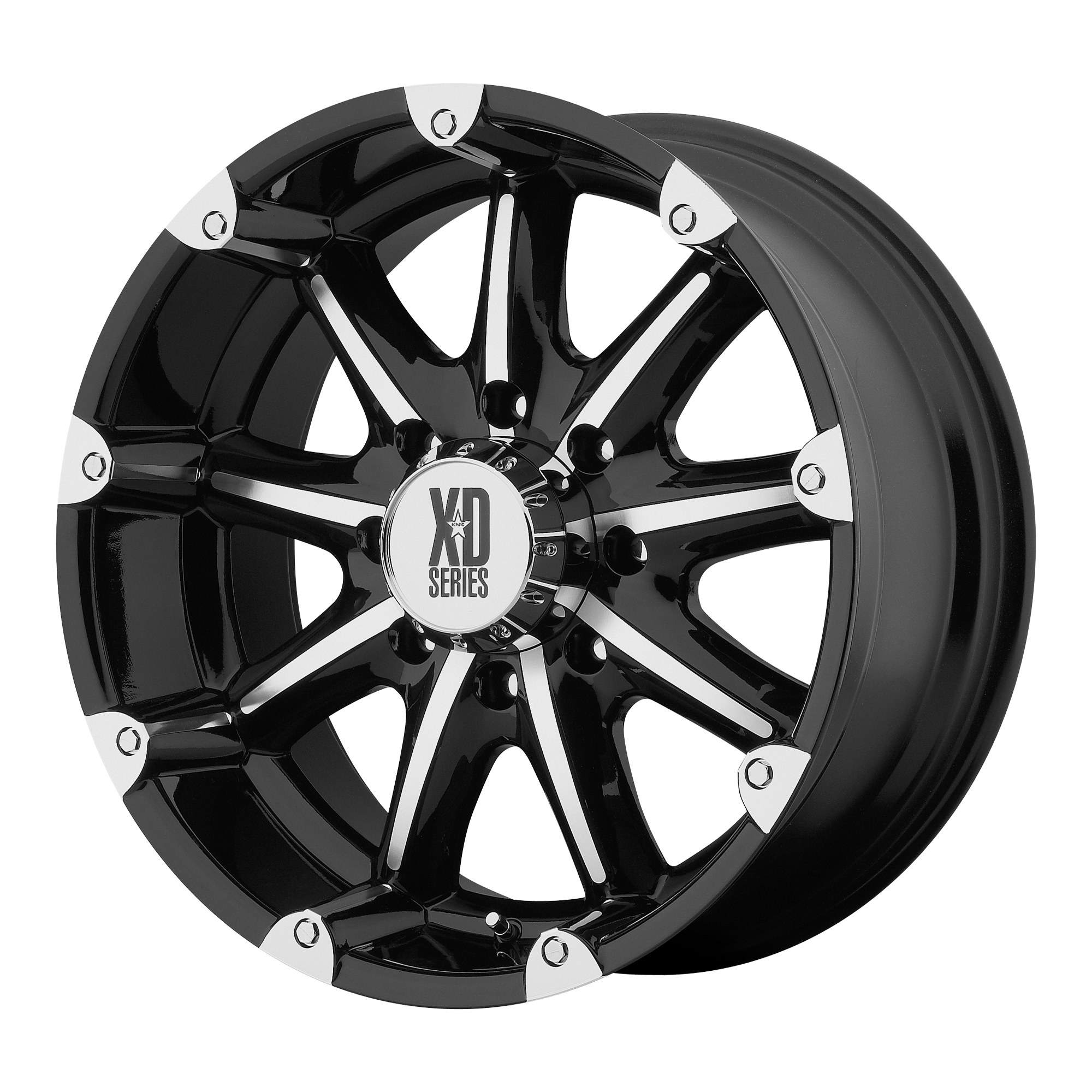 XD 18"x9" Non-Chrome Gloss Black Machined Custom Wheel ARSWCWXD77989080312N