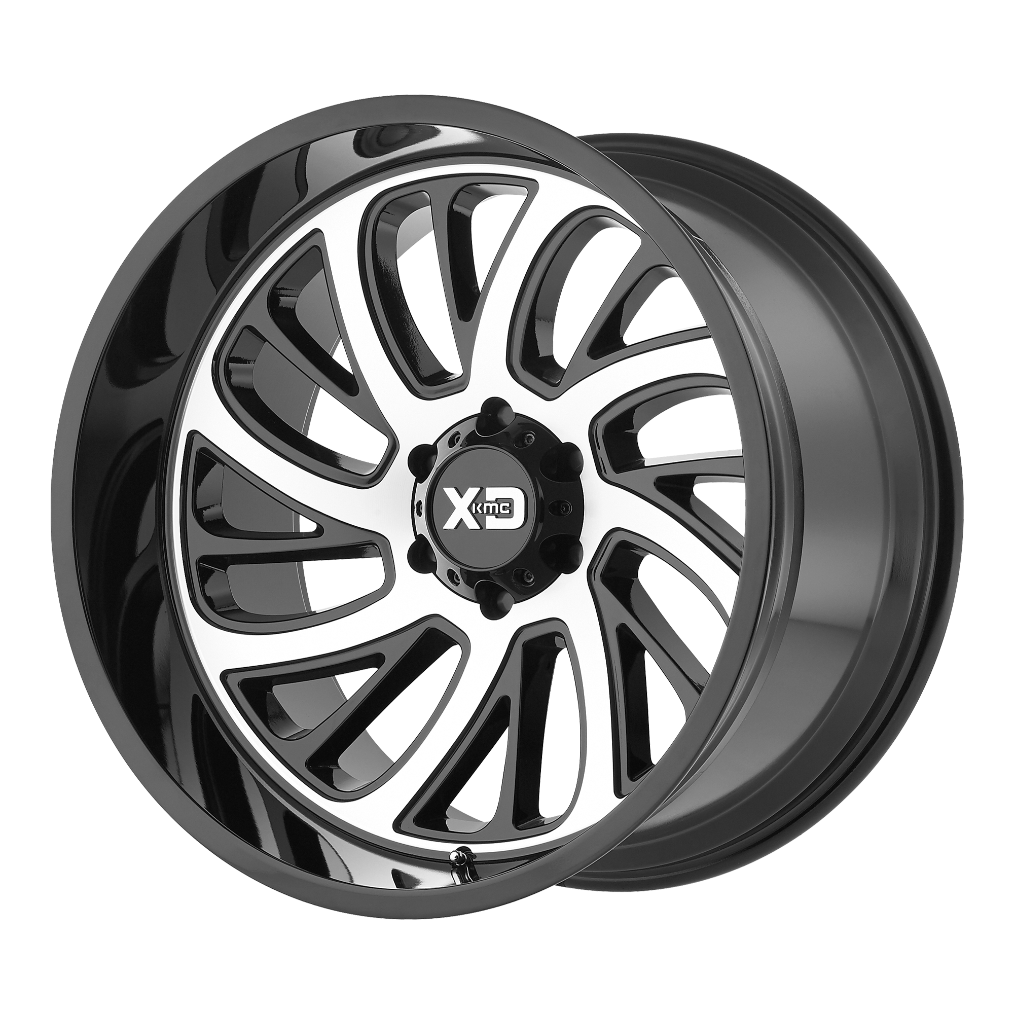 XD 20"x12" Non-Chrome Gloss Black With Machined Face Custom Wheel ARSWCWXD82621287544N