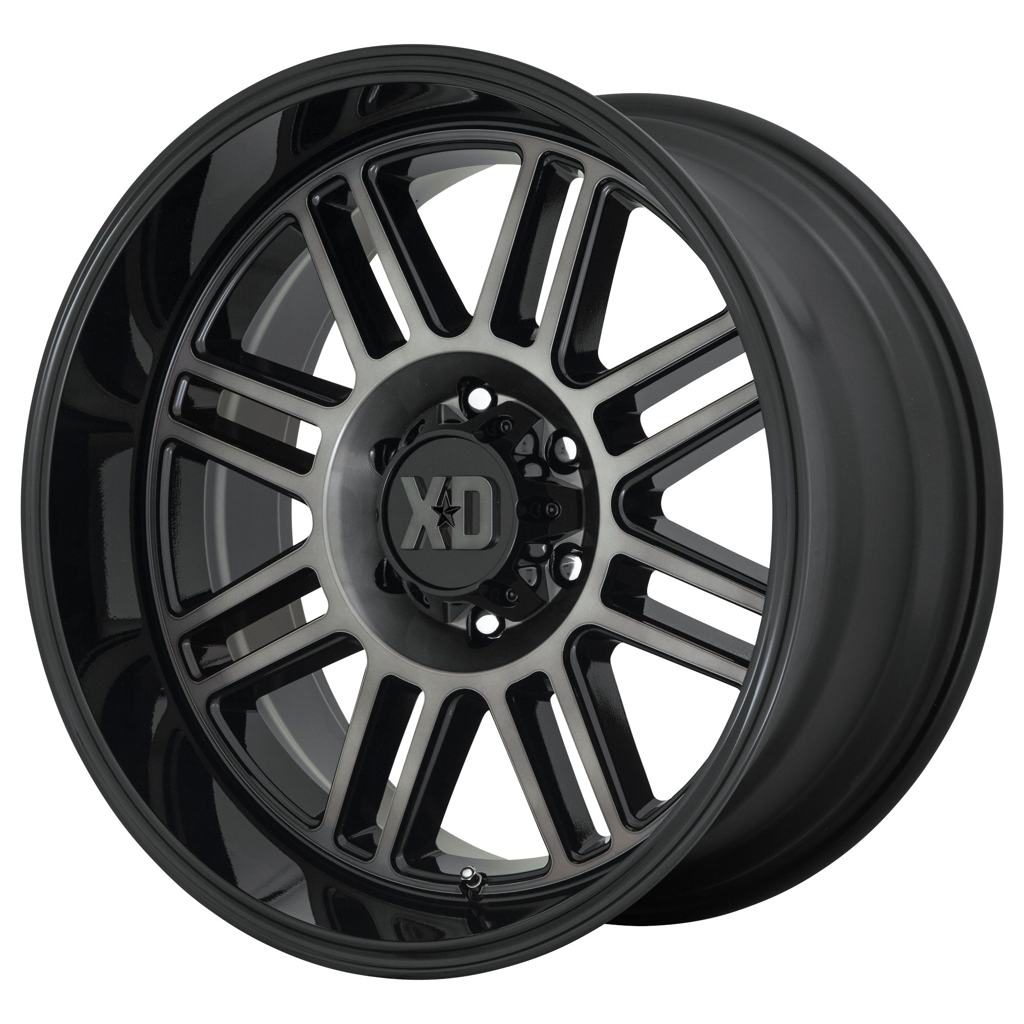 XD 22"x10" Non-Chrome Gloss Black With Gray Tint Custom Wheel ARSWCWXD85022050418N
