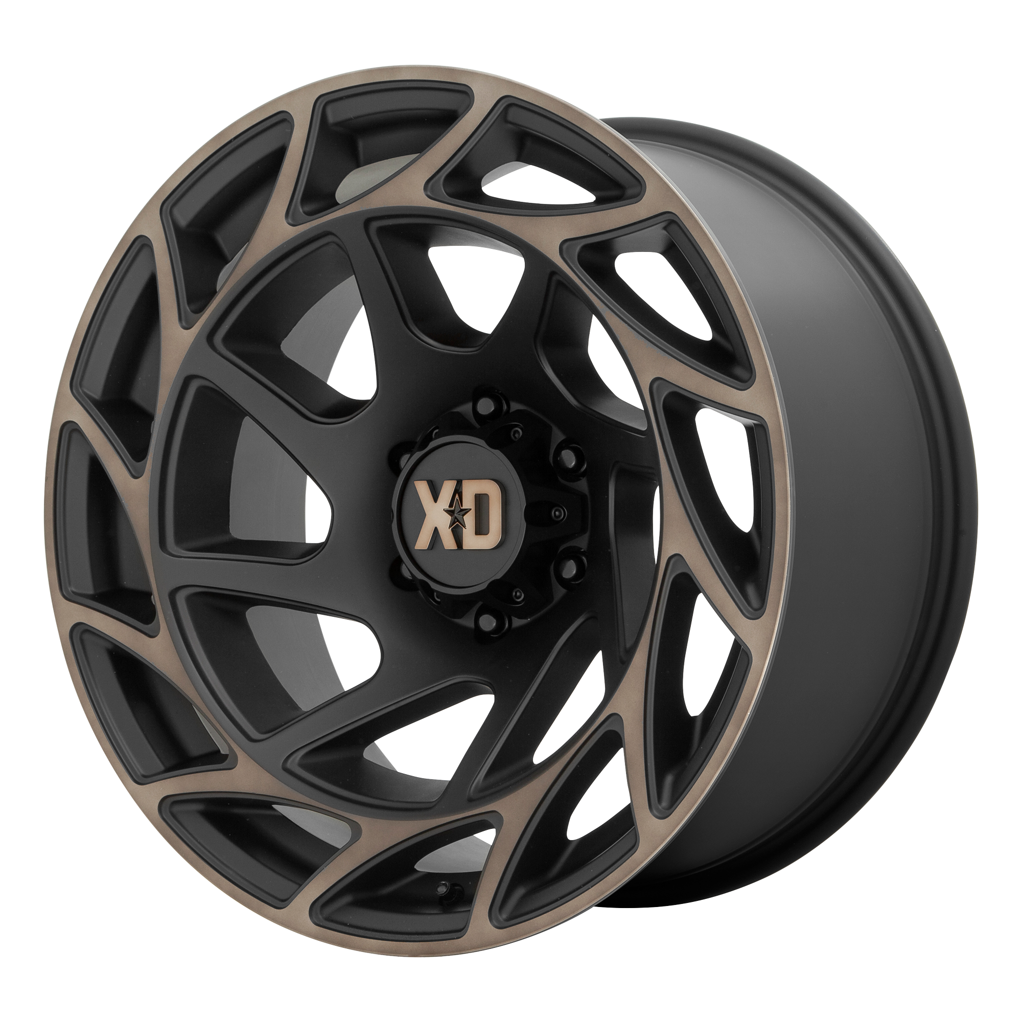 XD 20"x10" Non-Chrome Satin Black With Bronze Tint Custom Wheel ARSWCWXD86021063618N
