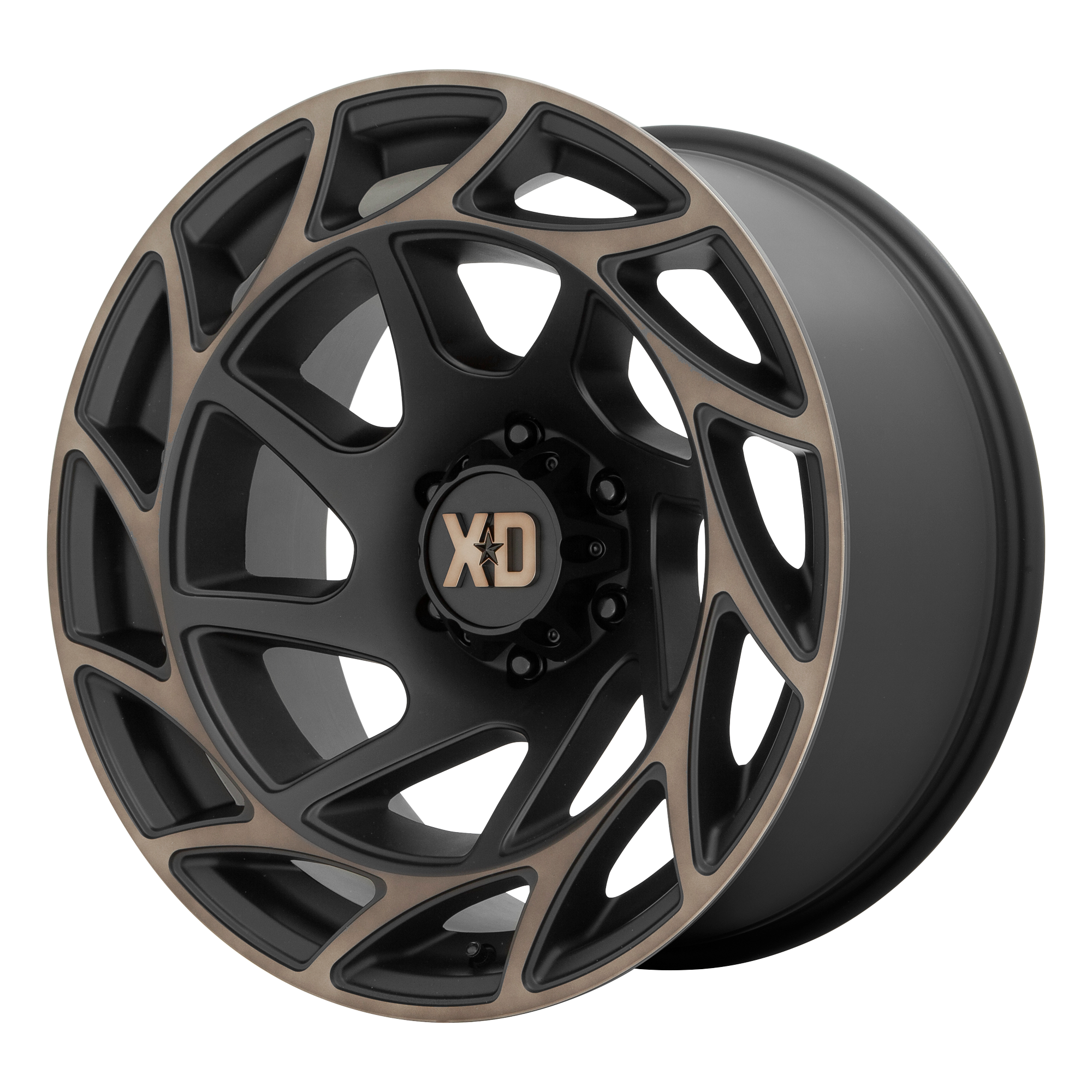 XD 20"x10" Non-Chrome Satin Black With Bronze Tint Custom Wheel ARSWCWXD86021087618N