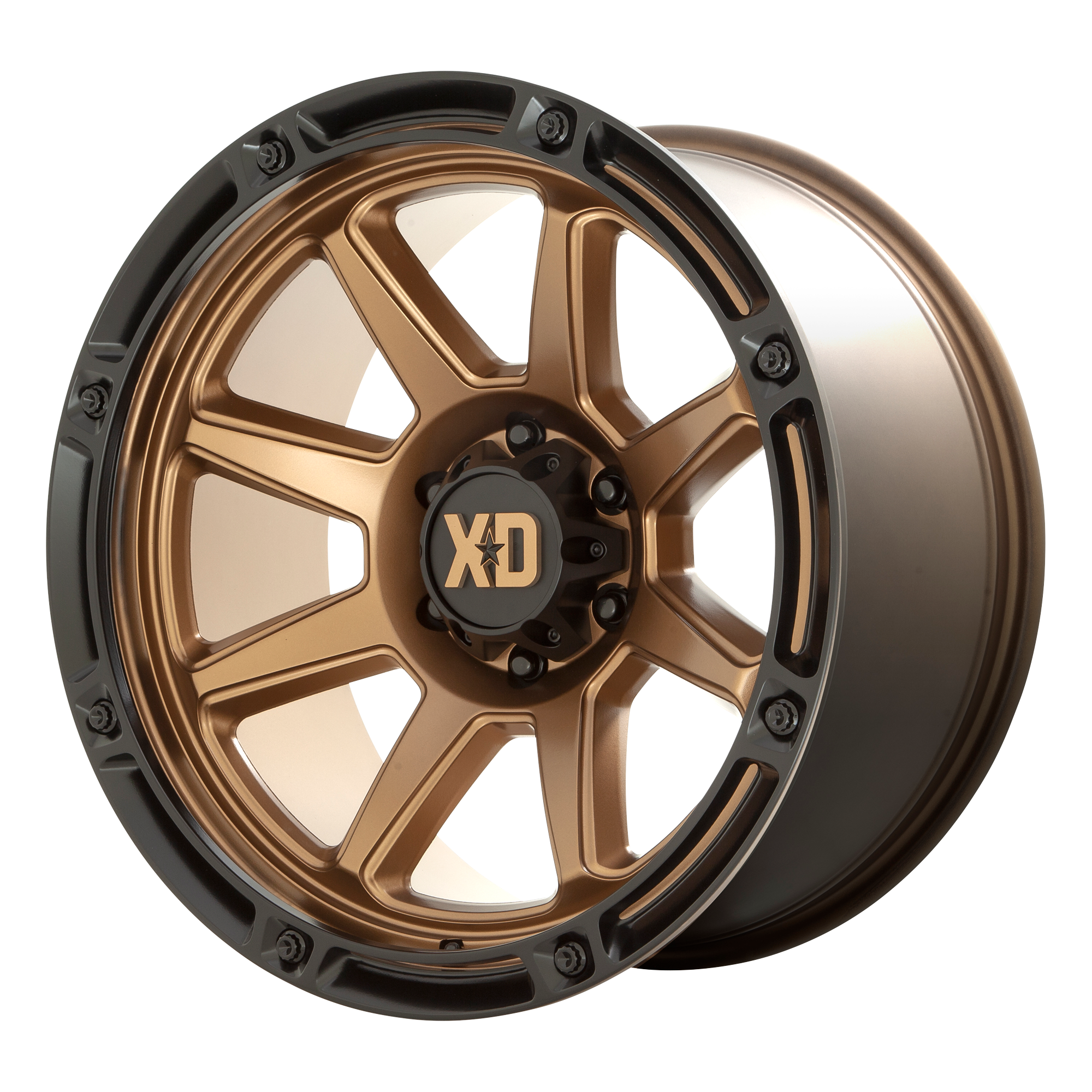 XD 20"x10" Non-Chrome Matte Bronze With Black Lip Custom Wheel ARSWCWXD86321050618N