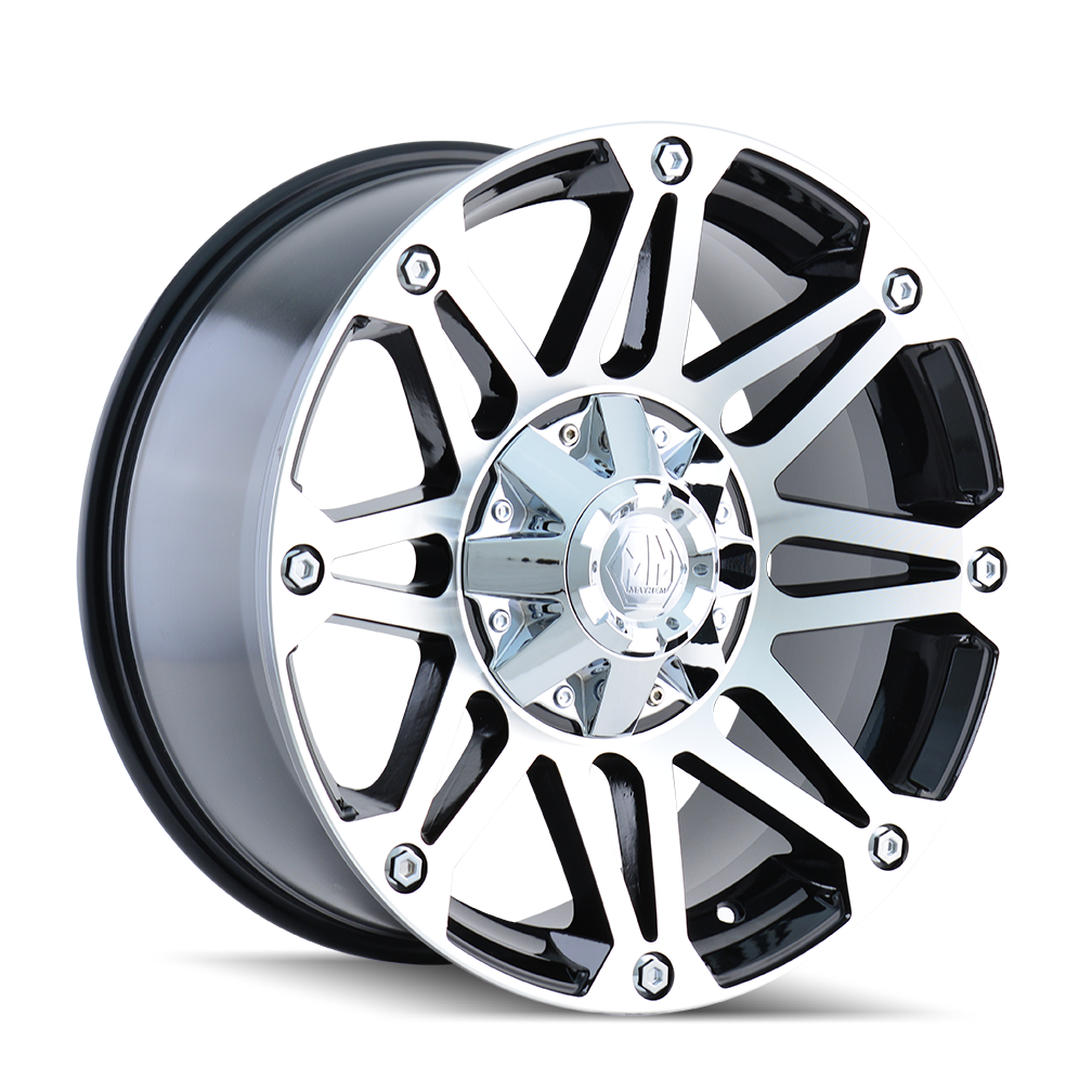 Mayhem 17"x8" Non-Chrome Black/Machined Face Custom Wheel ARSWCW80107873B