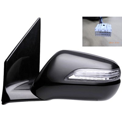 2007 acura mdx driver side power door mirror with heated glass with mirror memory with turn signal arswmac1320112