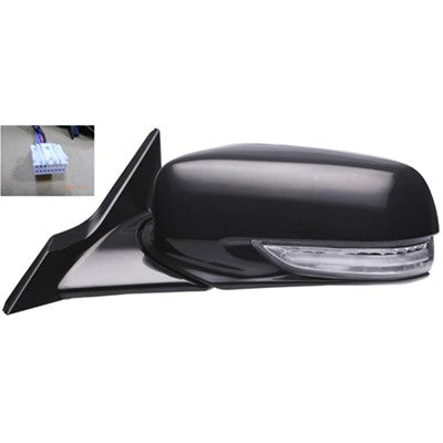 2009 acura tl driver side power door mirror with heated glass with mirror memory with turn signal arswmac1320113