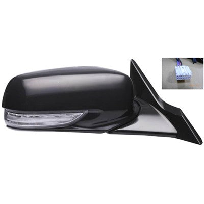 2009 acura tl passenger side power door mirror with heated glass with mirror memory with turn signal arswmac1321113