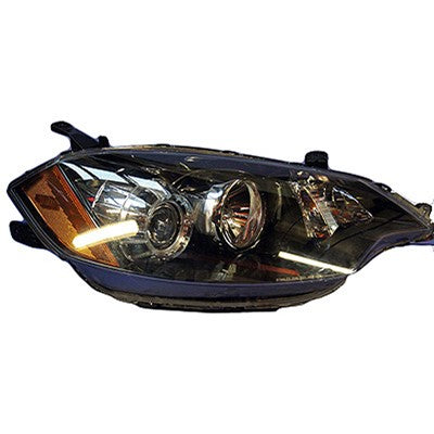 2010 acura rdx front passenger side oem hid headlight lens and housing arswlac2519119oe