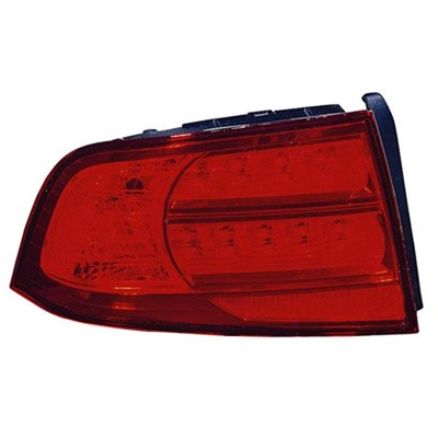 2006 acura tl rear driver side replacement tail light lens and housing arswlac2818104c