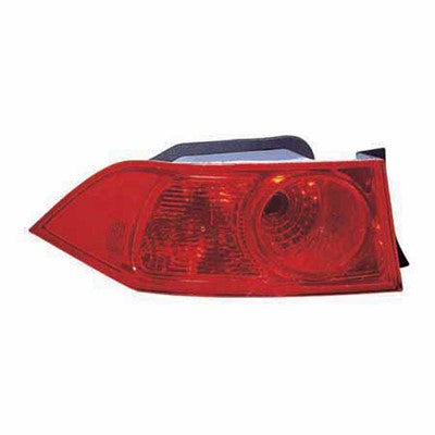 2006 acura tsx rear driver side replacement tail light lens and housing arswlac2818109v