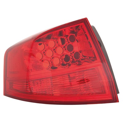 2009 acura mdx rear driver side replacement led tail light lens and housing arswlac2818114v