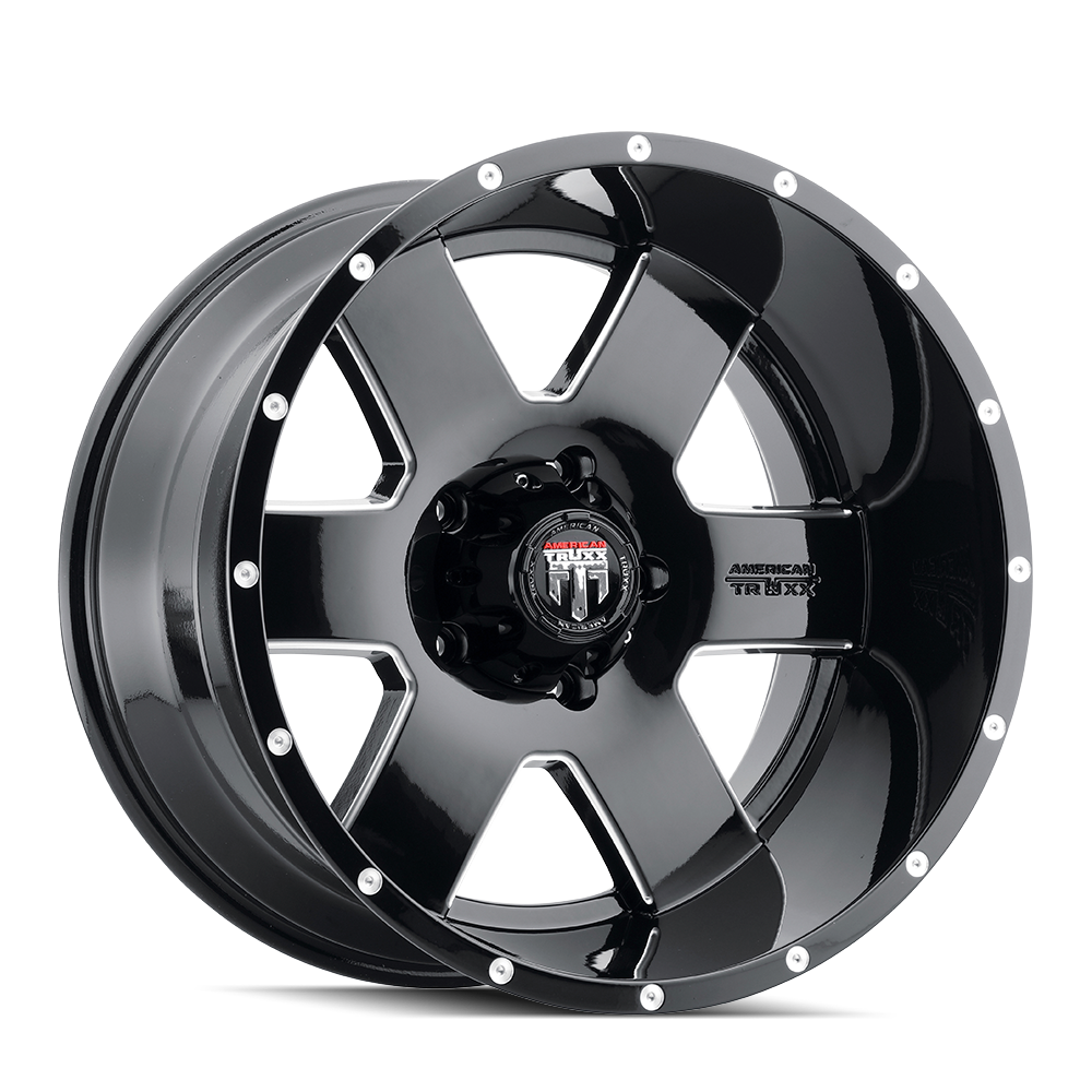 American Truxx 18"x9" Non-Chrome Black/Milled Custom Wheel ARSWCWAT1558936M12