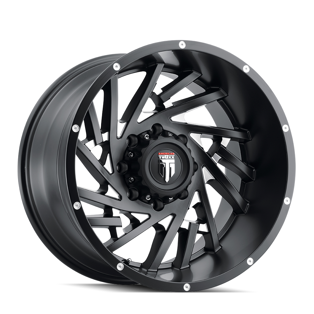 American Truxx 20"x10" Non-Chrome Black/Milled Custom Wheel ARSWCWAT1612136M24