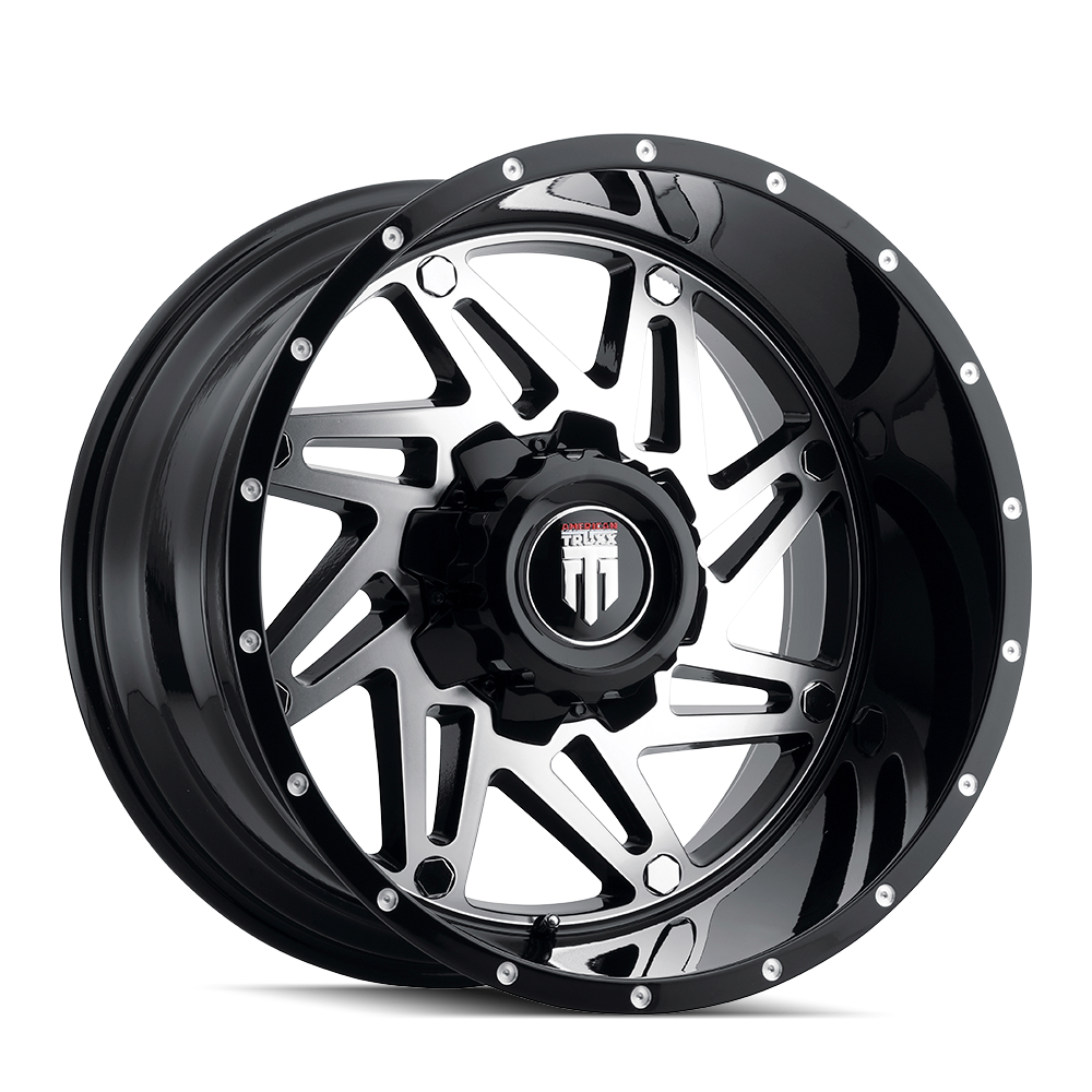 American Truxx 20"x10" Non-Chrome Black/Machined Custom Wheel ARSWCWAT1652137BM24