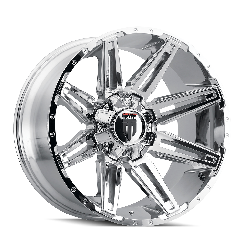 American Truxx 22"x12" Chrome Chrome Custom Wheel ARSWCWAT190322252C44