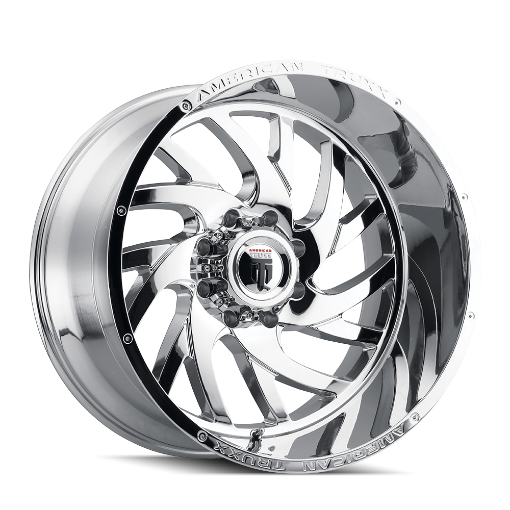 American Truxx 22"x12" Chrome Chrome Custom Wheel ARSWCWAT190722250C44