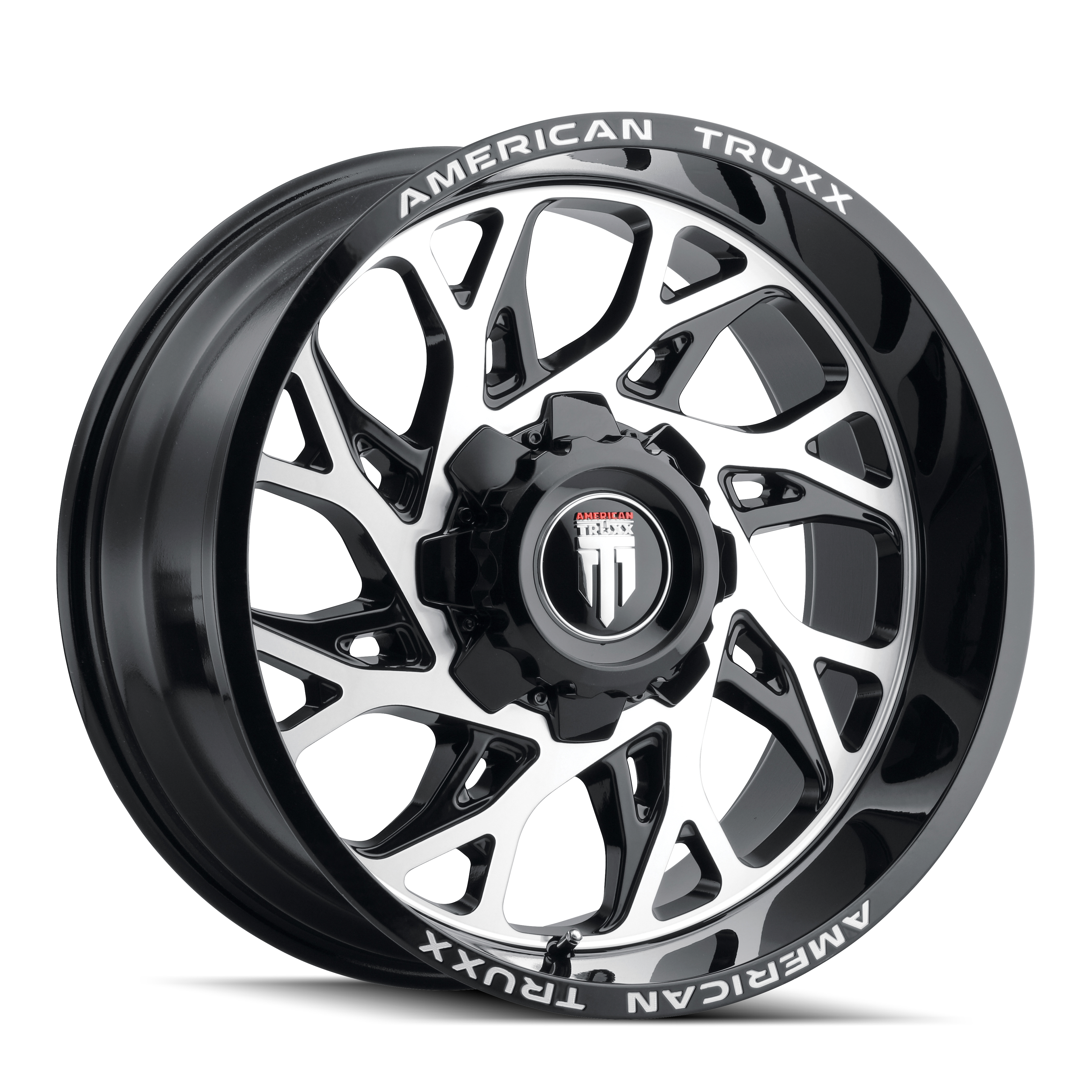 American Truxx 20"x10" Non-Chrome Black/Machined Custom Wheel ARSWCWAT19132137BM24