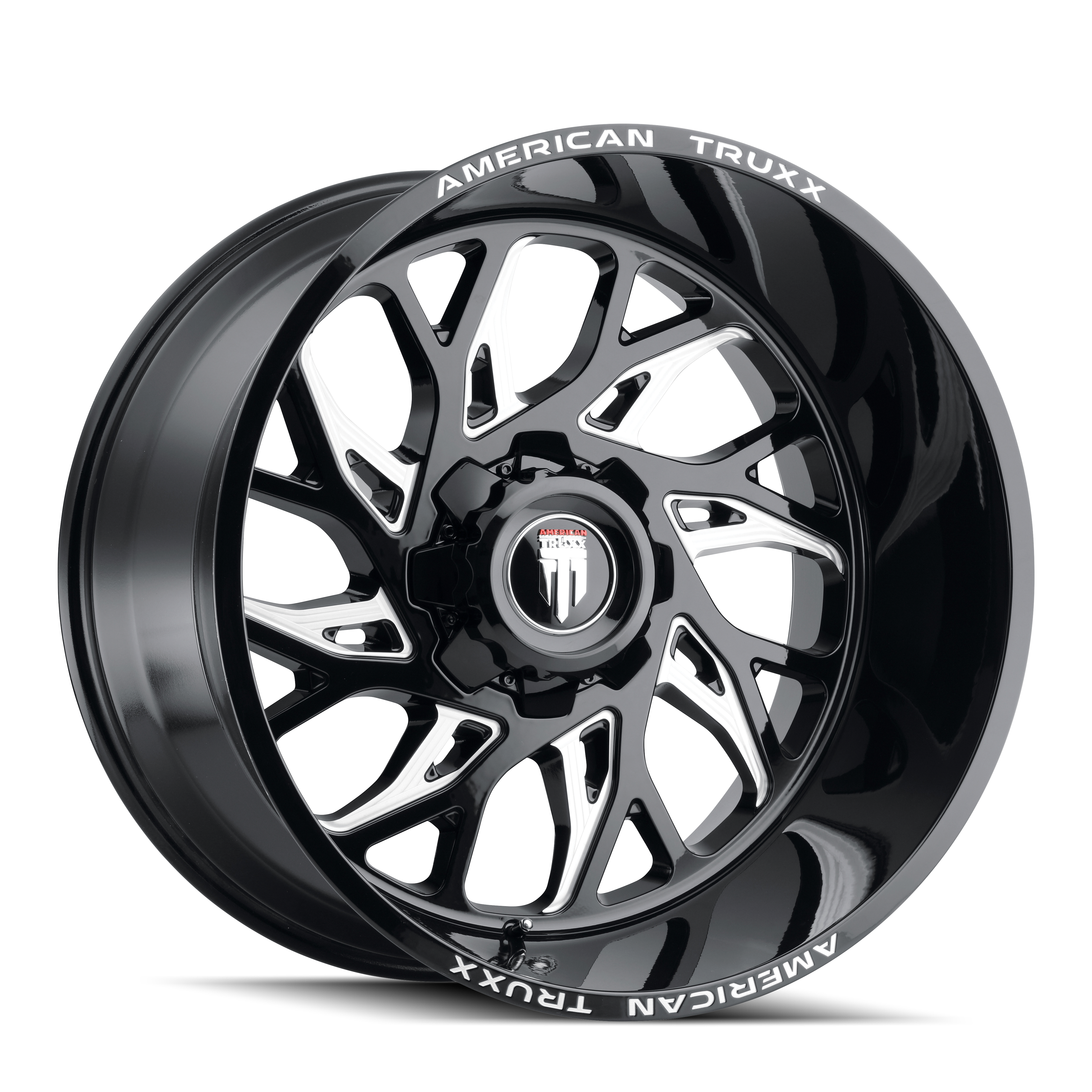 American Truxx 20"x10" Non-Chrome Black/Milled Custom Wheel ARSWCWAT19132137M24