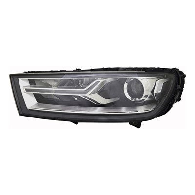 2017 audi q7 front driver side replacement hid headlight assembly lens and housing arswlau2502201