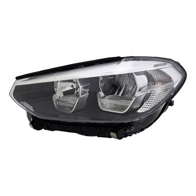 2019 bmw x3 front driver side replacement led headlight lens and housing arswlbm2518180