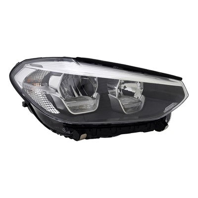 2019 bmw x3 front passenger side replacement led headlight lens and housing arswlbm2519180