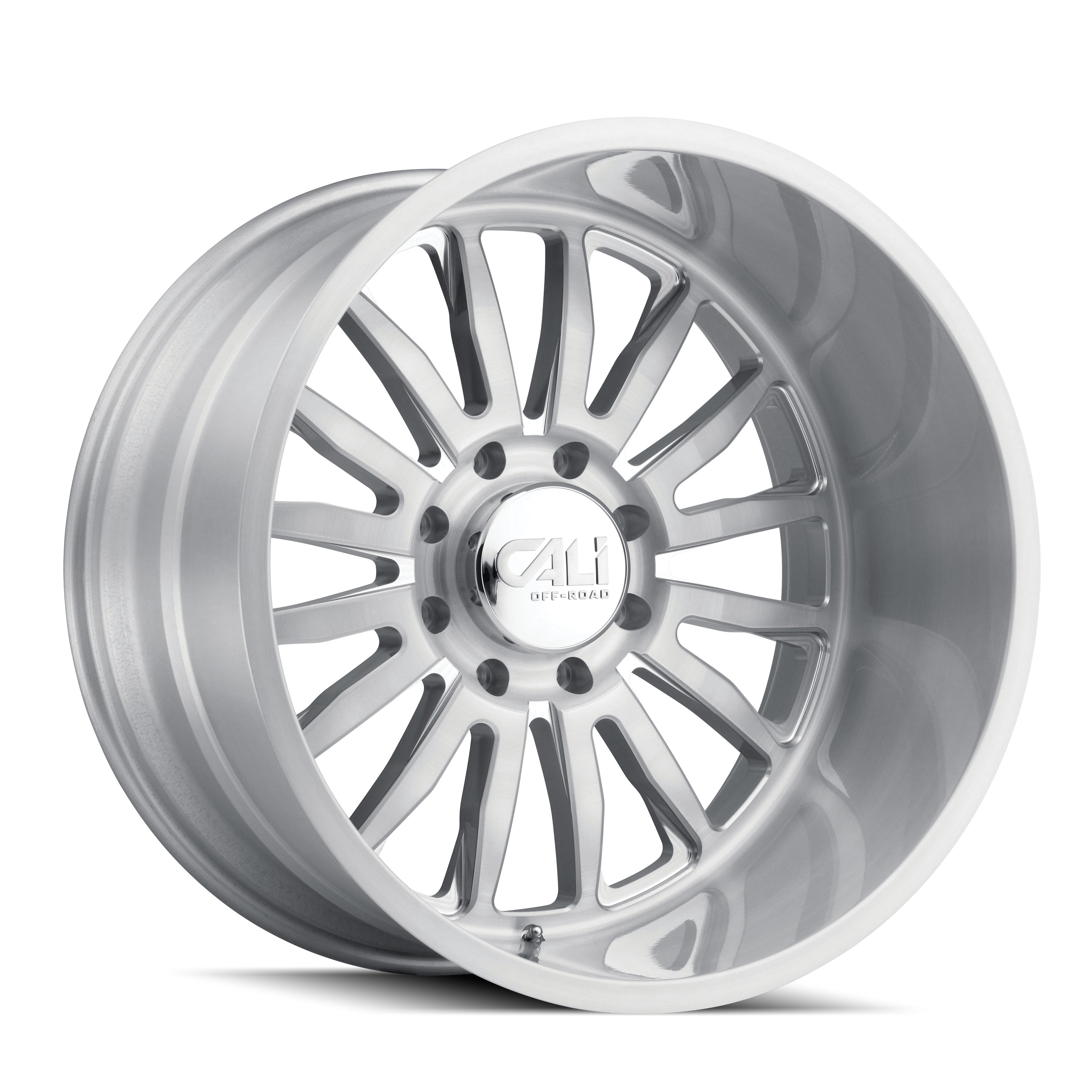 Cali Off-Road 20"x10" Non-Chrome Brushed Clear Gloss Custom Wheel ARSWCW91102136BGC