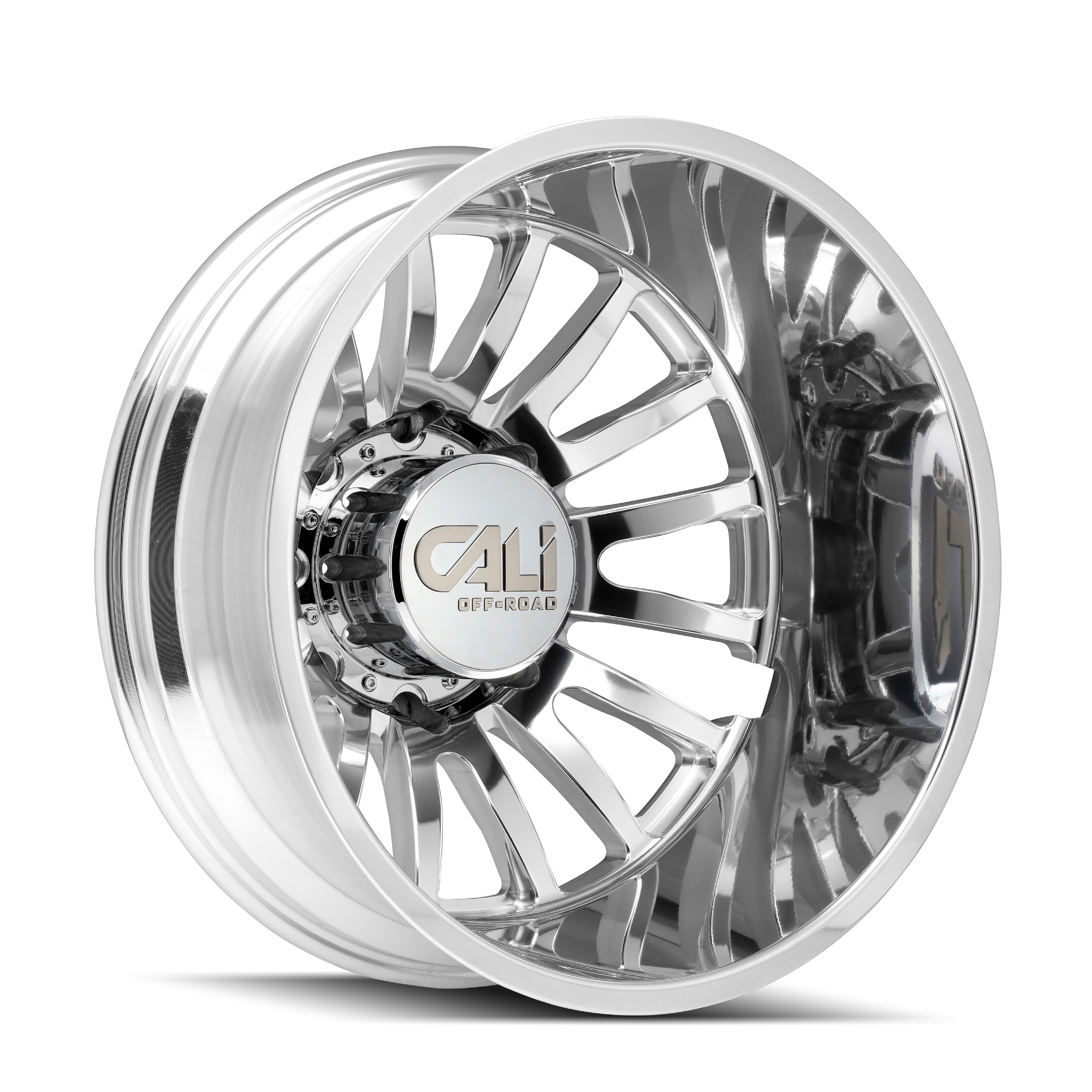 Cali Off-Road 22"x8.25" Non-Chrome Polished/Milled Spokes Custom Wheel ARSWCW9110D22879PMR232