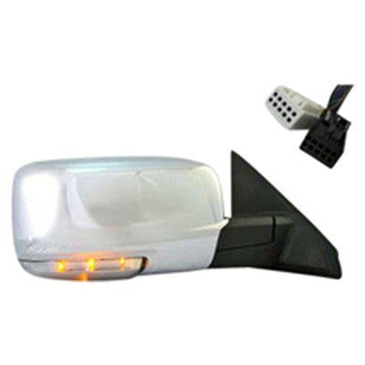 2012 ram 1500 passenger side power door mirror with heated glass with mirror memory with turn signal arswmch1321292