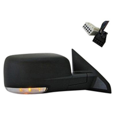 2010 ram 1500 passenger side power door mirror with heated glass with mirror memory with turn signal arswmch1321304