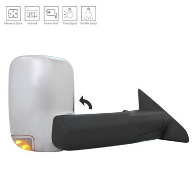 2017 ram 3500 passenger side mirror with heated glass with mirror memory with turn signal arswmch1321398