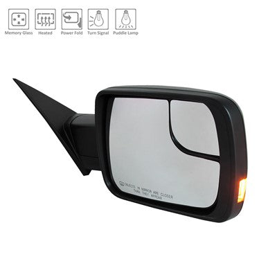 2020 ram 1500 passenger side power door mirror with heated glass with mirror memory with turn signal arswmch1321476