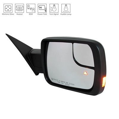 2020 ram 1500 passenger side power door mirror with heated glass with mirror memory with turn signal arswmch1321477