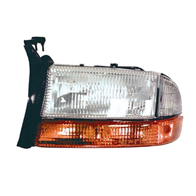 2001 dodge dakota front driver side replacement headlight lens and housing arswlch2502122c