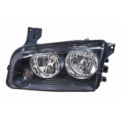 2006 dodge charger front driver side replacement halogen headlight assembly arswlch2502163c