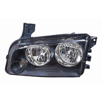 2007 dodge charger front driver side replacement halogen headlight assembly arswlch2502163c