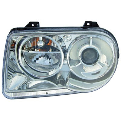 2006 chrysler 300 front driver side replacement hid headlight lens and housing arswlch2502171v