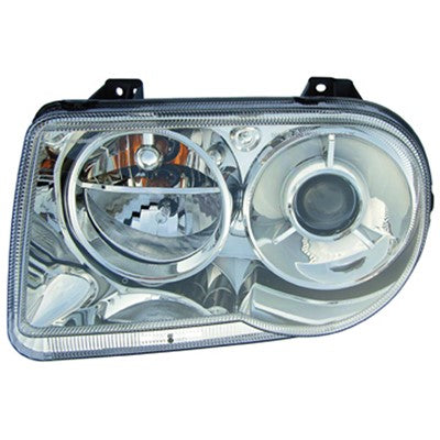 2005 chrysler 300 front driver side replacement hid headlight lens and housing arswlch2502171v